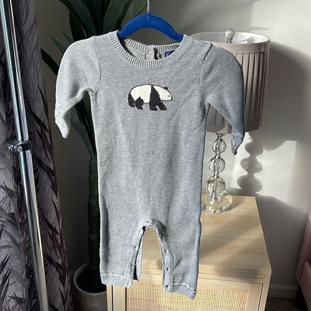 Janie Jack Sweater Long Sleeve One Piece Outfit Size 6-12 months